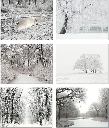 Winter scenes cards - scenes, cards-blank